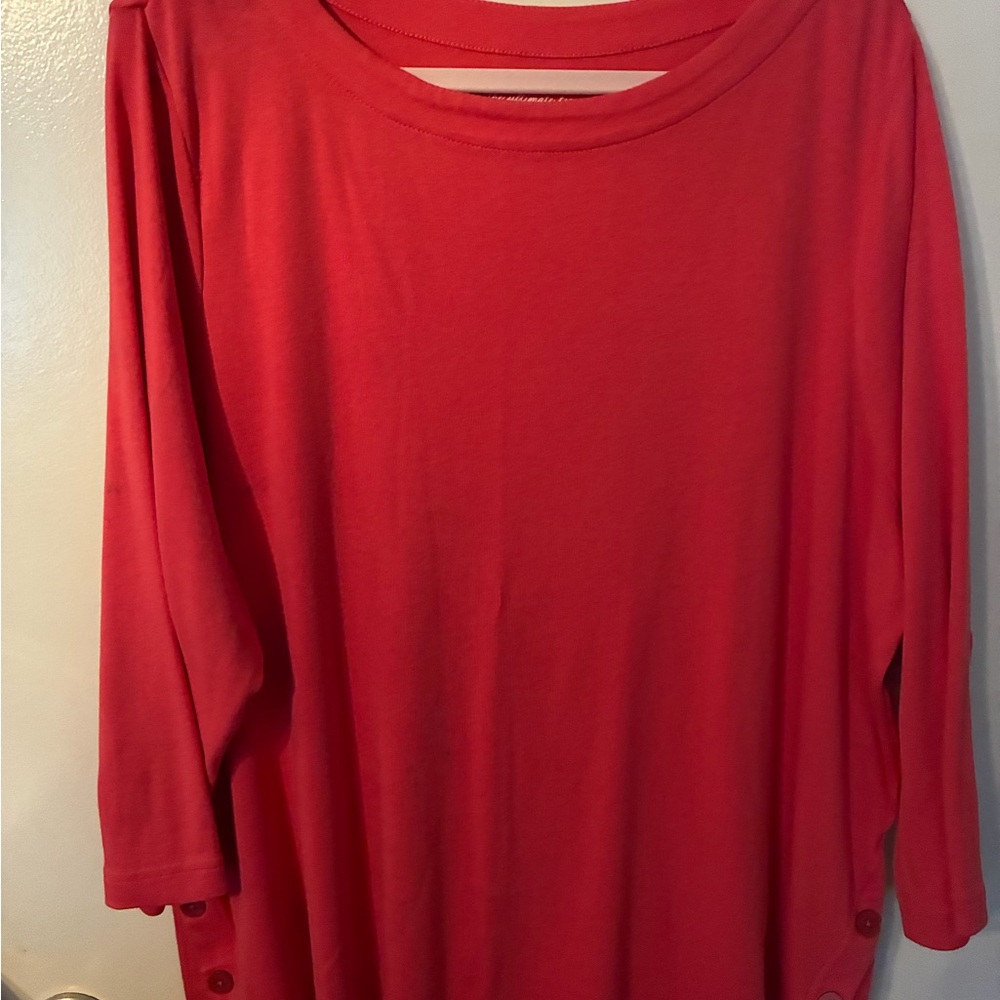Chico's Long Sleeve Crewneck Top
